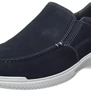 Clarks Men's Navy Waxy Slip On Shoes (26165985) UK-6