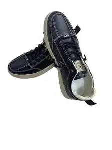 DG Corporation Men's Synthetic Leather Casual Casual Shoes (Black,8.5 UK) (Shoes13 Black 8.5)