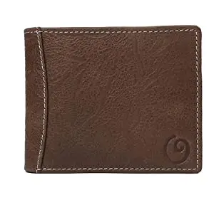 OOF Leather Wallet for Men I Ultra Strong Stitching I 6 Credit Card Slots I 2 Currency Compartments I Formal | Lightweight I Slim Wallet I Classic Brown I Qty 1