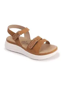 Carlton London Women Sandal,Tan,UK-3