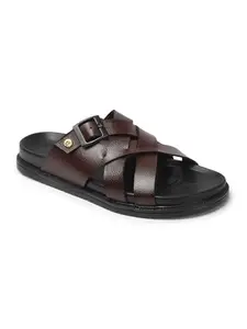 Carlton London Men Sandal,Brown,UK-7