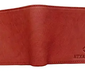 NEXA FASHION Brown Antique Leather Wallet for Mens