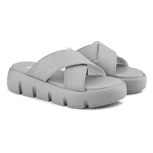 STANPHORD Women's Blazewick Grey Flats & Fashion Slipper_7 UK (WTPNV L2)