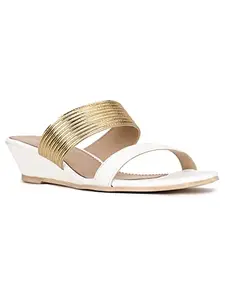 Bata womens Erika Mule White Heeled Sandal - 4 UK (6711172)