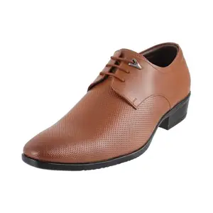 Mochi Men TAN Leather Formal Shoes-7 UK (41 EU) (19-5042)