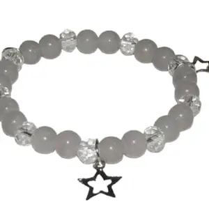 Starlight Glimmer Grey Bead Bracelet made with imported beads