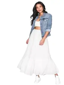Skirt 36 Rayon (S, White)
