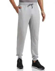 Amazon Brand - Symbol Men's Cotton Rich Strechable Knit Terry Track Pants - Regular Fit