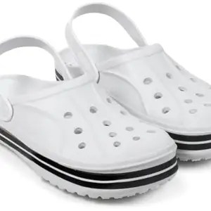 DURUKY Men Casual EVA Light Weight Clogs/Sandal White(Size :- 8)