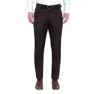 Men's Reguler Fit Polycotton Trouser Pant's Formal Coffee Trouser Casual Trouser Pant (in, Numeric, 32, Coffee)
