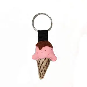 KIKA (TK) Pink Icecream ZipChain (Keychain)-Handmade