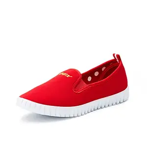 Sparx womens SD0086L Redwhite Loafer - 4 UK (SD0086LRDWH0004)