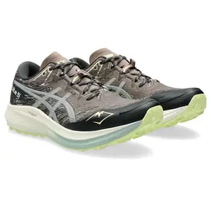 ASICS Mens Fuji Lite 5 Taupe Grey/Cold Moss Running Shoes - 7 UK (1011B889.020)
