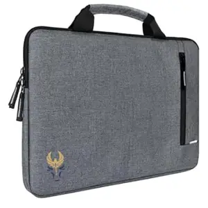 Krishiv Moon Light 15.6 Inch Office Laptop Sleeve/Slip Case Cover Bag with Handle Laptop Sleeve/Cover (Grey)