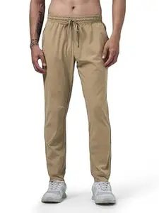 TECHNOSPORT Men's Regular Fit Solid Jogger Pant with Duracool+ for Training, Running & Gym