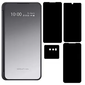 MASSTRADERS MASSTRADERS® LG G8x ThinQ TPU 360° Buff Screen Protector Flexible Anti Scratch Bubble Free Screen Guard Compatible | 4 Pc. Set | All Screens and Camera Protection, Full Coverage | Clear