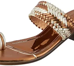 Inc.5 Block Heel Thong Sandal For Women_990145_ANT GOLD_3_UK