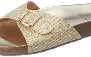 Inc.5 Women Gold Flat Mules Sandal