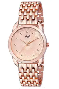 Watch Me Rose Gold Stainless Steel Rose Gold Dial Watch for Women WMAL-365