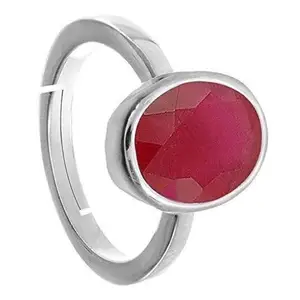BARMUNDA gems 7.25 Ratti Natural Certified Ruby Manik Gemstone Panchdhatu Ring for Men & Women