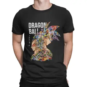 Project Amaterasu Dragon Ball Z Anime Goku x Vegeta Unisex Regular Fit Anime Printed T-Shirt (Small) Black