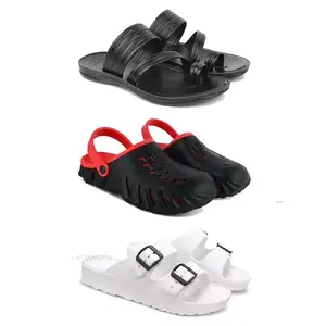 DRACKFOOT Men's Sandals | Lightweight Wear| Stylish & Easy to Wear For Men's GR-SAN-(3-COMBO)-3152-3148-3113-9