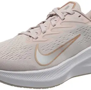 Nike Women's WMNS Flex Experience RN 10 Barely Rose/MTLC RED Bronze-Stone Mauve Running Shoe (CJ0302-601)
