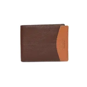 Spykar Men Brown Leather Bi-Fold Wallet