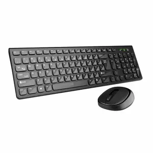 Key7 Combo Wireless Keyboard & Mouse Set with 2.4 GHz USB Receiver, 10m Working Range, 12 Shortcut Keys, Adjustable DPI, 10 Million Key Life & Click Life for Computer, Laptop,(Black