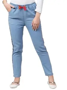 Skinny Women Blue Jeans ICd2221-denimpatti-light-blu 46