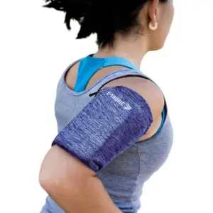 E Tronic Edge Phone Armband Sleeve: Best Running Sports BLUE Arm Band Strap Holder Pouch Case Exercise Workout Fits iPhone 5S SE 6 6S 7 8 Plus iPod Android Samsung Galaxy S6 S7 S8 Note 4 5 Edge LG HTC Pixel (LARGE)