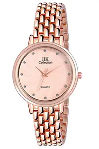 IIK COLLECTION Watches for Women Stainless Steel Chain & Diamond Studded Dial Ladies Watch - Water Resistant Womens Watches
