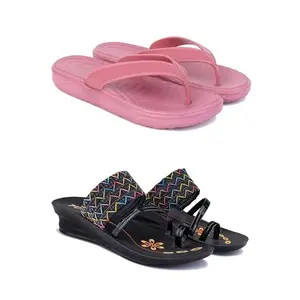 Women's Comfortable Sandal,Casual Lightweight Sandal for Everyday Wear | (COMBO-2)-1980-1952-8-EURO-39