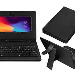 ACM Keyboard Case Compatible with Lenovo K10 Plus Mobile Flip Cover Stand Direct Plug & Play Device for Study & Gaming Black