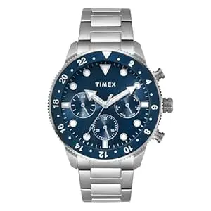 TIMEX Analog Watch for Man with Round Dial & Water Resistant Men's Wrist Watches
