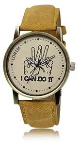 LOREM Grey I Can Do it Analog Watch for Men LR30