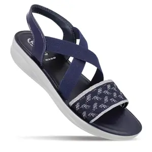WALKAROO WL7800 Womens Sandals for dailywear and regular use for Indoor & Outdoor - Navy Blue