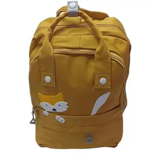 Ergonomic Girls Laptop Backpack – Waterproof Lightweight School Bag with Reflective Strips, Breathable Padding & Trolley Strap – Durable 20% Nylon 80% Polyester Bookbag for Teens (Yellow)