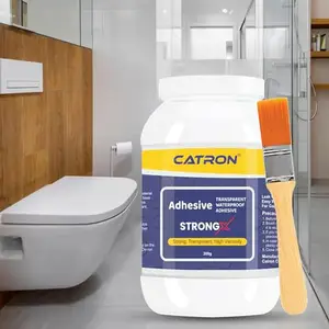 Catron Waterproof Crack Seal Agent StrongX Roof Water Leakage Solution 300g,Transparent Waterproof Glue with Brush