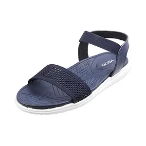 Mochi Women's Blue Flat Sandal EU/36, UK/3 (33-3156)