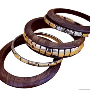 Shubh Jewellers New Indian Fine Workmanship Natural Wood Brass Designer Jewelry Bracelets Bangle Set for Women (set of 1) (2.4)