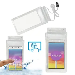 ACM Waterproof Bag Case Compatible with Micromax Q391 Canvas Doodle 4 Mobile (Rain,Dust,Snow & Water Resistant) Transparent
