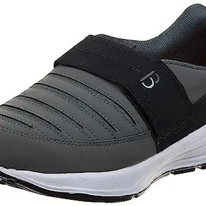 Bourge Men's Loire-63 D.Grey and Black Running Shoes - 7(Loire-63-D.Grey-07)