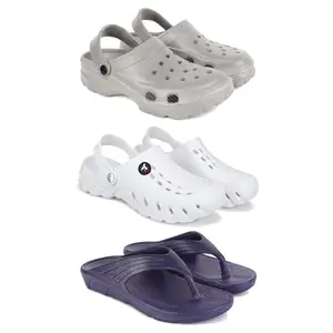 DRACKFOOT Men's Sandals | Lightweight Wear| Stylish & Easy to Wear For Men'S GRT-SAN-(3-COMBO)-3124-3145-3153-9