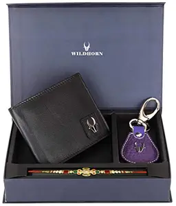 WILDHORN Wildhorn India Black Men's Wallet (Rakhi Gift 006)
