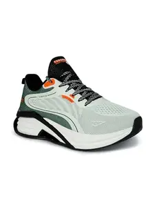 ABROS Great Running Sports Shoes Breathable Upper with Phylon Sole Memory Foam Insole Casual Walking & Gym Shoes for Mens(9 SEA Mist/Black)