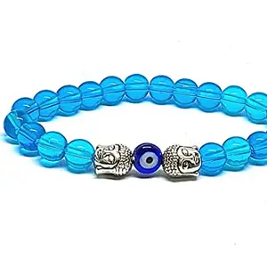 ASTROGHAR Evil Eye Tibetan Double Buddha Powered Protection And Peace Bracelet For Men And Women