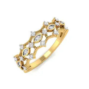 WHP Jewellers Bloom Charm 9KT Diamond Ring | Diamond Fashion Jewellery for Women | Great for Gifting- ANVRG1805