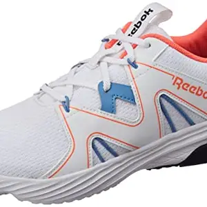 REEBOK Men Synthetic/Textile Ultrafit M Running Shoes White/Essential Blue/Orange Flares UK-10