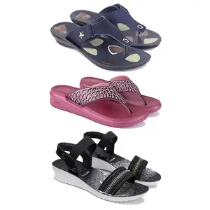 Women's Comfortable Sandal,Casual Lightweight Sandal for Everyday Wear | BTS-(3-COMBO)-1973-1886-1931-5-EURO-36